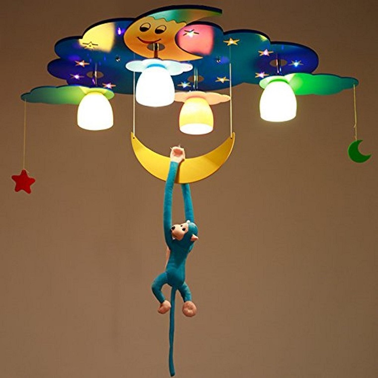 lampadario per bambini forma nuvoletta