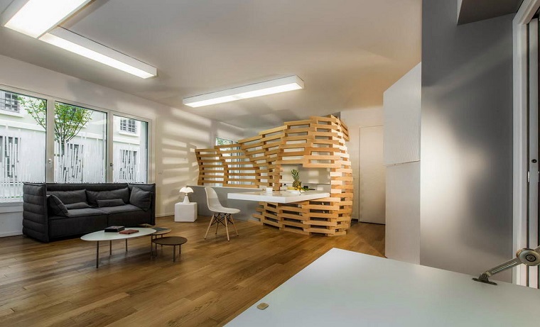 Parete divisoria in legno: soluzione davanguardia per la casa ... Parete divisoria design