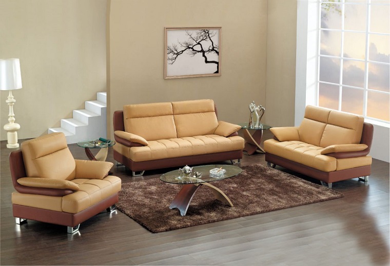 pareti beige divani pelle color crema