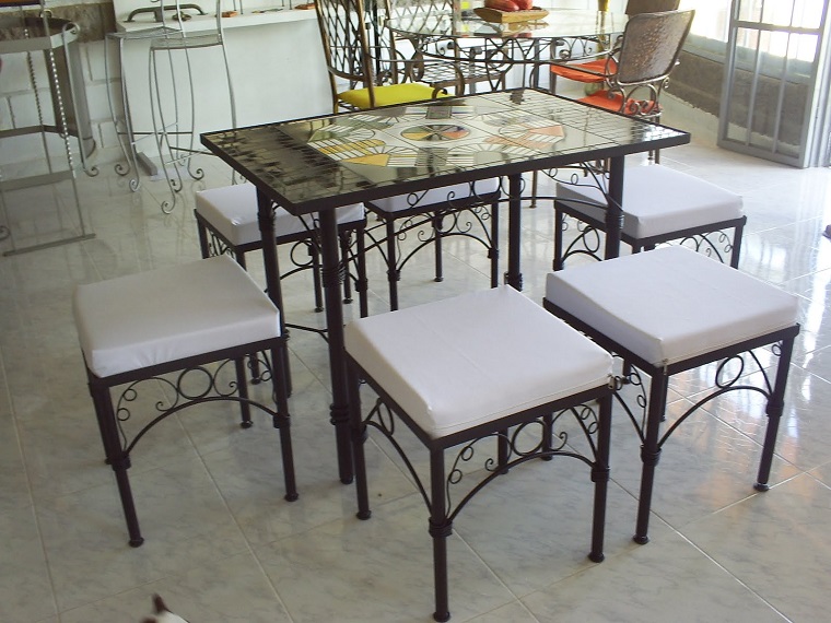 tavoli in ferro battuto idea semplice originale outdoor