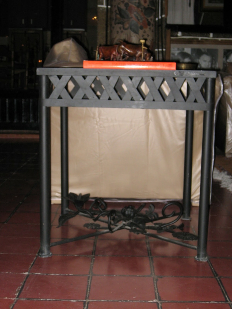 tavolo in ferro battuto idea decorativa