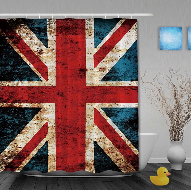 tende bagno idea bandiera inglese