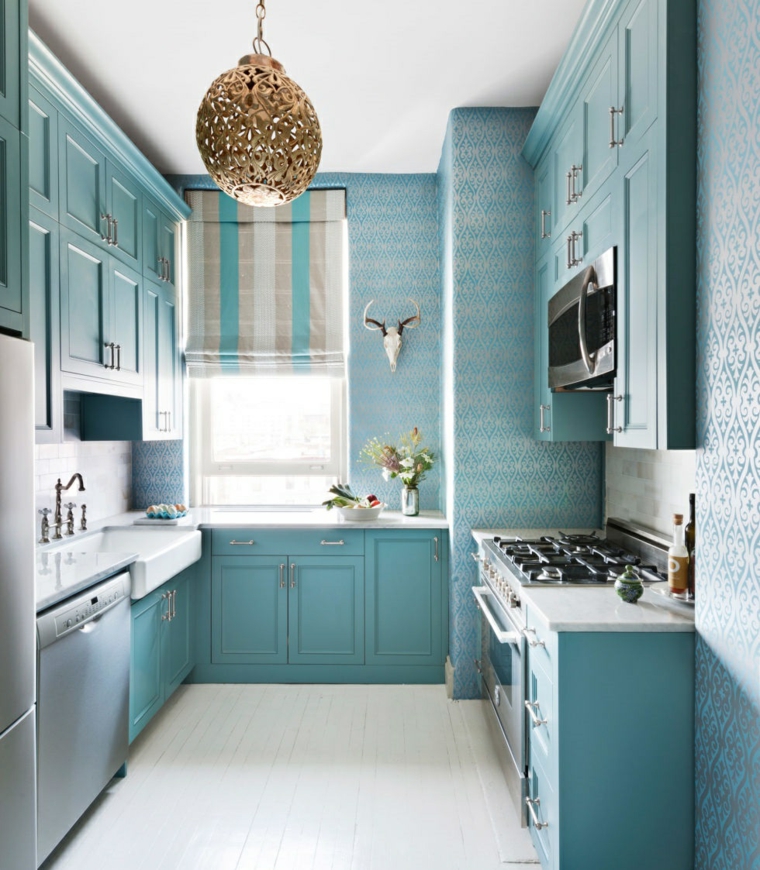 arredamento-cucina-stile-colore-azzurro
