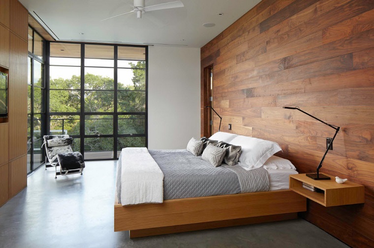 pareti stanza da letto-legno-stile-moderno