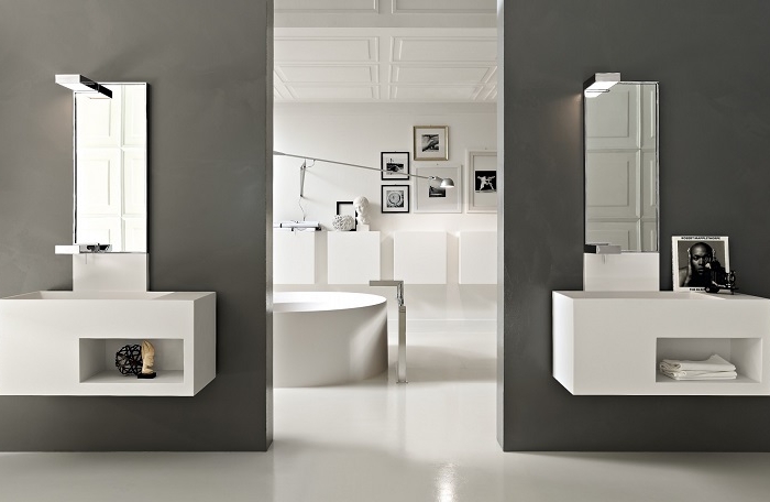 Bagni grigi: 20 proposte in una tonalità moderna e raffinata