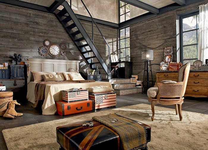 Camere da letto country: idee e consigli sullarredamento archzine.it Camera da letto industriale