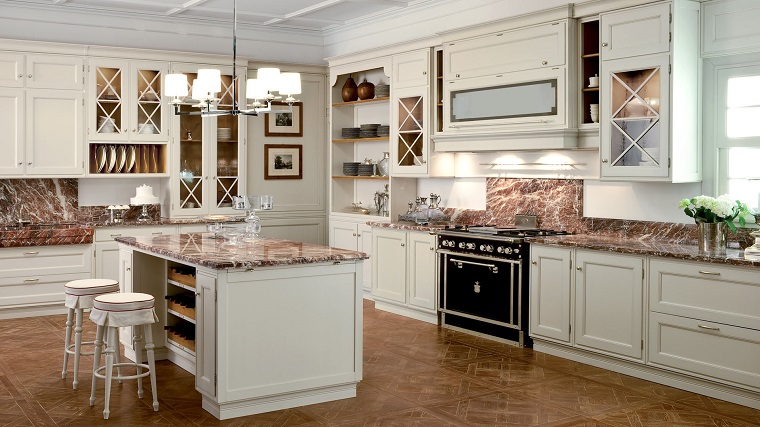 Cucine bianche classiche: una scelta di stile sempre al passo con i ... Cucina classica bianca