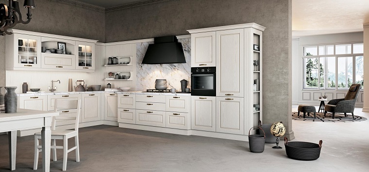 Cucine classiche bianche: una soluzione chic evergreen archzine.it Cucine classiche bianche