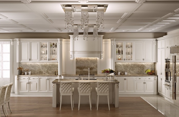 Cucine classiche bianche: una soluzione chic evergreen archzine.it Cucine classiche bianche