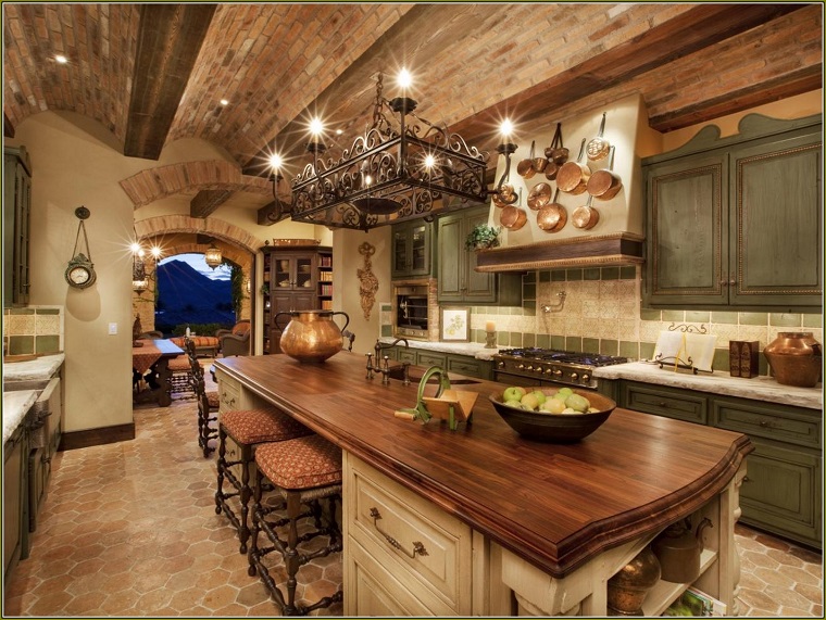 Cucine rustiche, legno e pietra: tutta laccoglienza del focolare ... Cucine rustiche in muratura e legno