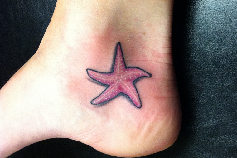 tattoo-piccoli-stella-marina-colorata