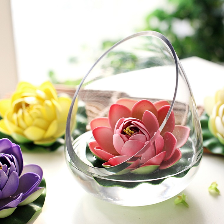 decorazioni-casa-ninfea-rosa-vaso-vetro
