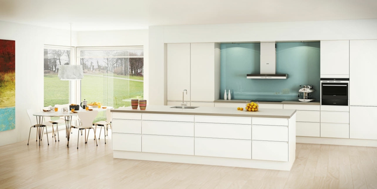 cucina-ikea-paraschizzi-azzurro-stile-minimal-mobili-colore-bianco