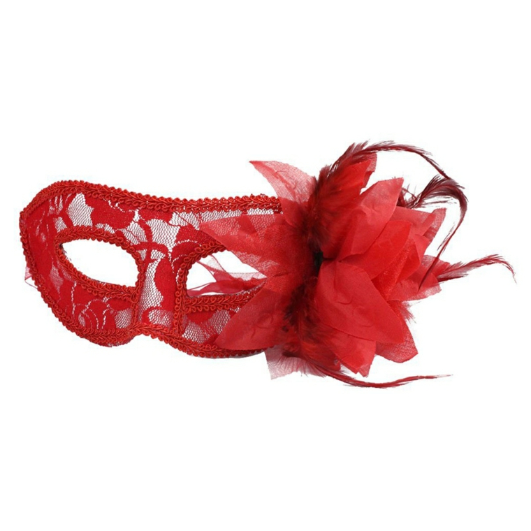 lavoretti-di-carnevale-mascherina-femminile-color-rosso-pizzo-grande-fiore-decorazione-lato