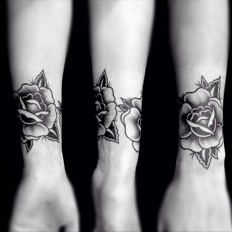 tatuaggi polso-idea-bianco-nero