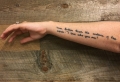 Tatuaggi scritte: sul corpo, tutta la poesia delle parole