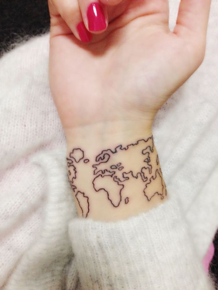 tatuaggio-polso-cartina-mondo