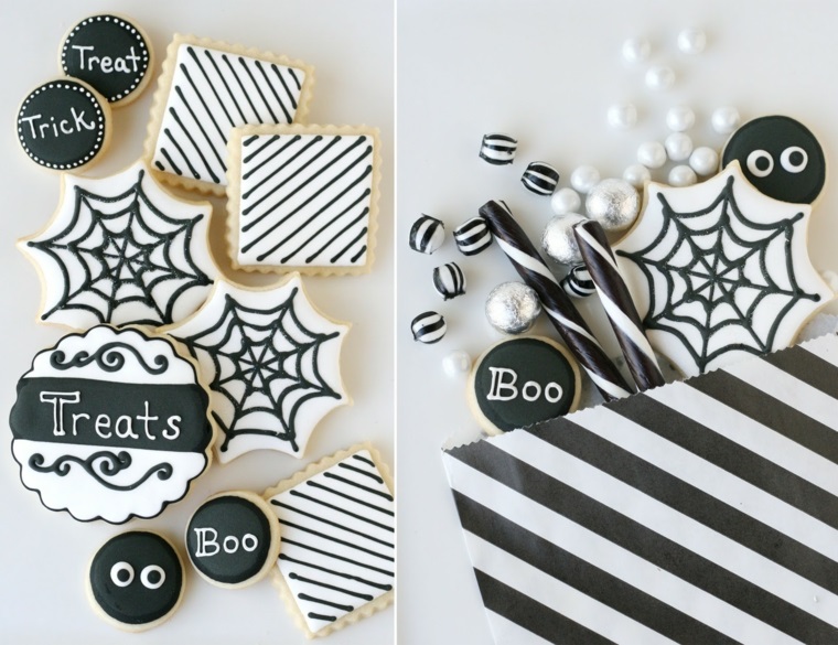 dolcetti-halloween-bianco-nero-biscotti-ghiaccia-reale-colorante-bianco-scritte-sacchetto-carta