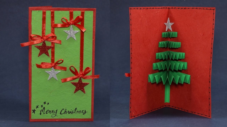 Famiglia Cartoline di Natale con Adesivi Biglietti di Natale 3D per Bambini 3 Pezzi Biglietto di Auguri con Busta Biglietti Auguri Natale 3D Biglietti Natalizi Pop Up Amici