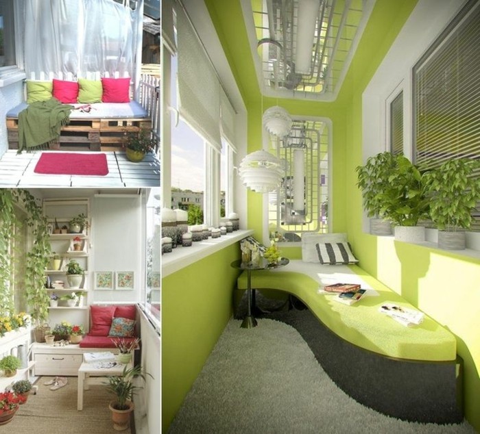 come-arredare-un-balcone-piccolo-tre-proposte-idee-arredamento-accenti-colore-verde-pallet-divano-piante-decorazioni