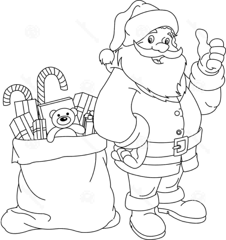 Immagini Da Colorare Di Babbo Natale Per Bambini