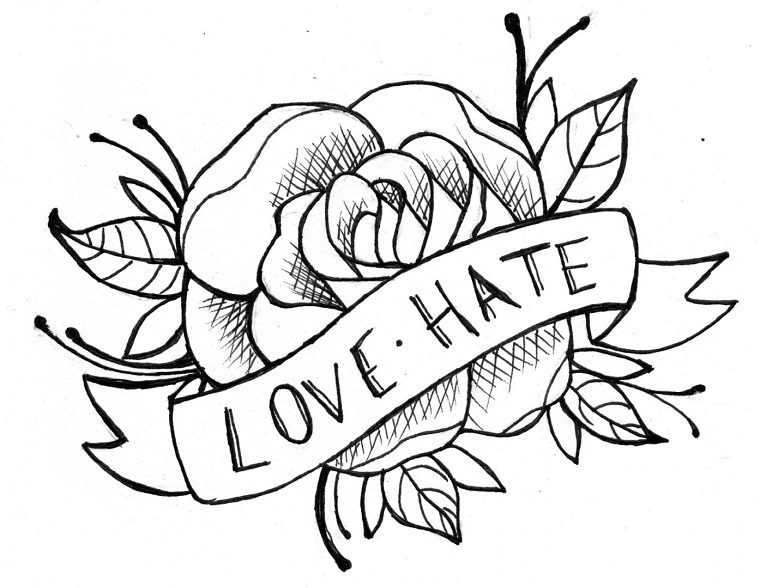 â· 1001 idee per disegni facili da fare e da copiare Rose da disegnare facili