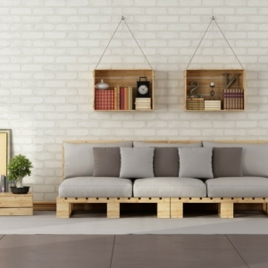 Divani con bancali, idee fai da te per interni ed esterni