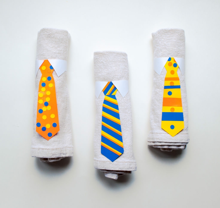tutorial per realizzare un porta tovaglioli personalizzato con una cravatta un regalo per papà