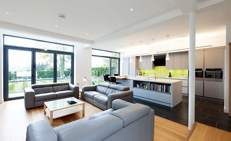â· 1001 idee per cucina soggiorno open space idee di arredamento Arredare soggiorno rettangolare