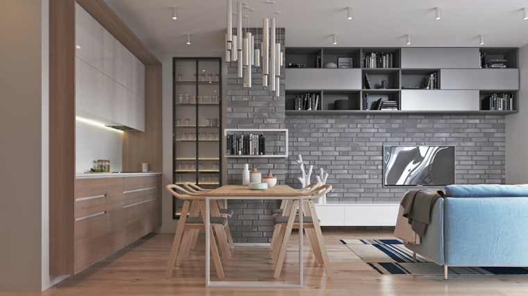 â· 1001 idee per cucina soggiorno open space idee di arredamento Idee cucina soggiorno