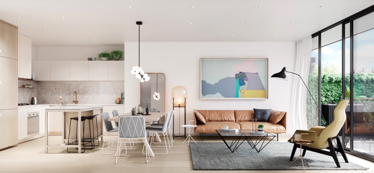 1001 idee per arredare salotto e sala da pranzo insieme con stile ... Idee per arredare salotto