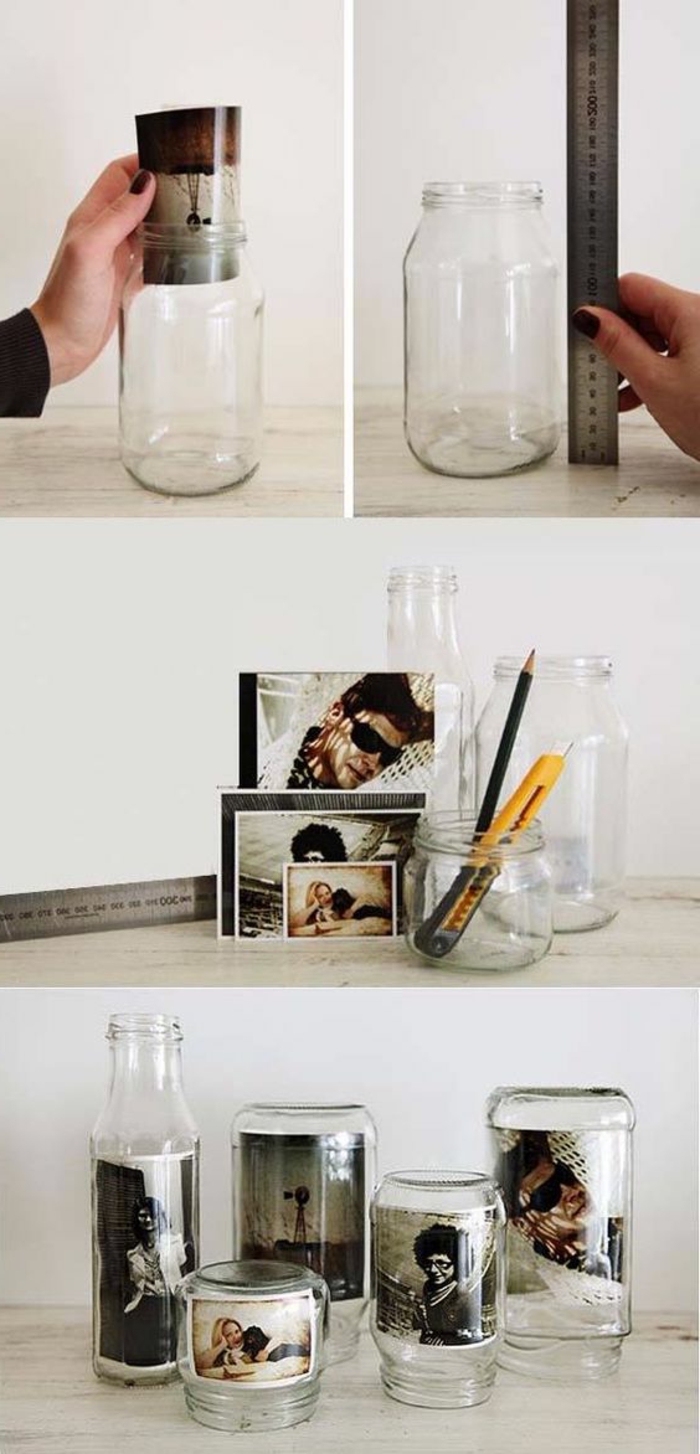 esempio per fai da te bricolage idee dei porta fotografie realizzare con dei vasi