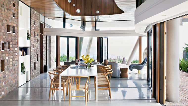 1001 idee per arredare salotto e sala da pranzo insieme con stile ... Arredare soggiorno rettangolare