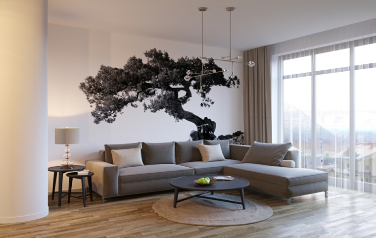 â· 1001 idee per soggiorni moderni le ultime tendenze Pareti decorate moderne