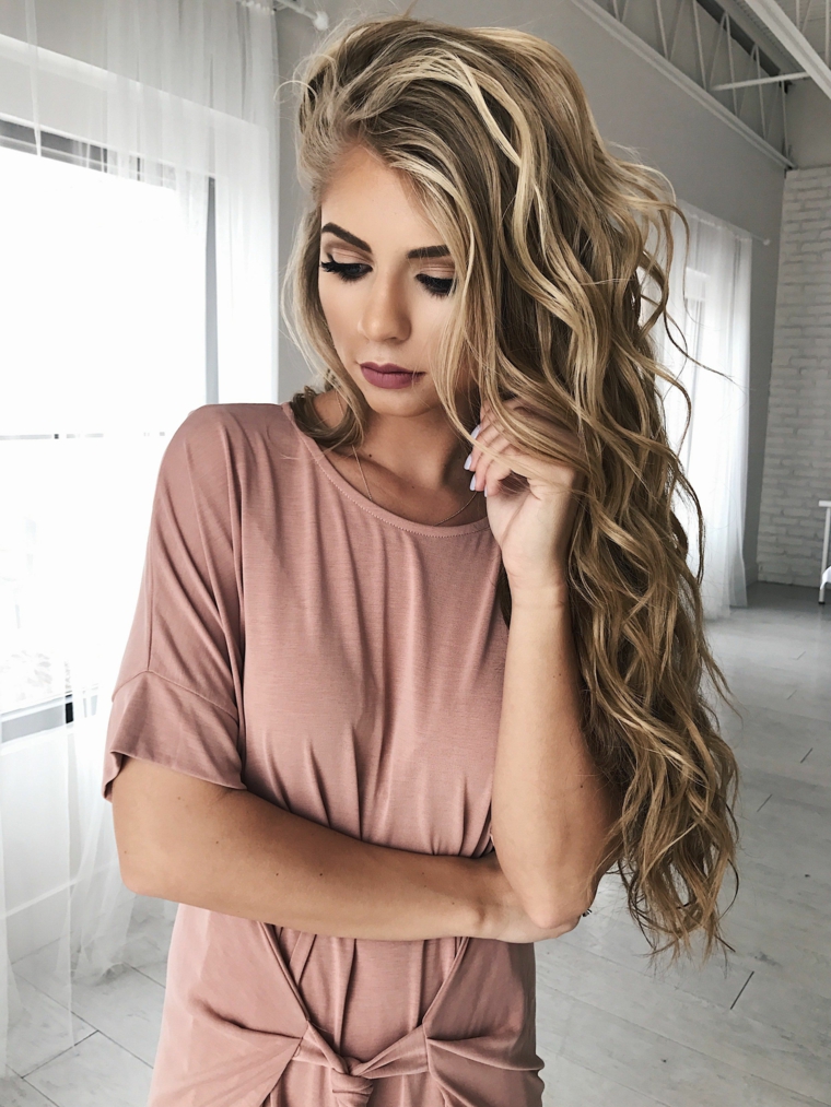 ferro capelli onde Capelli ricci con il ferro