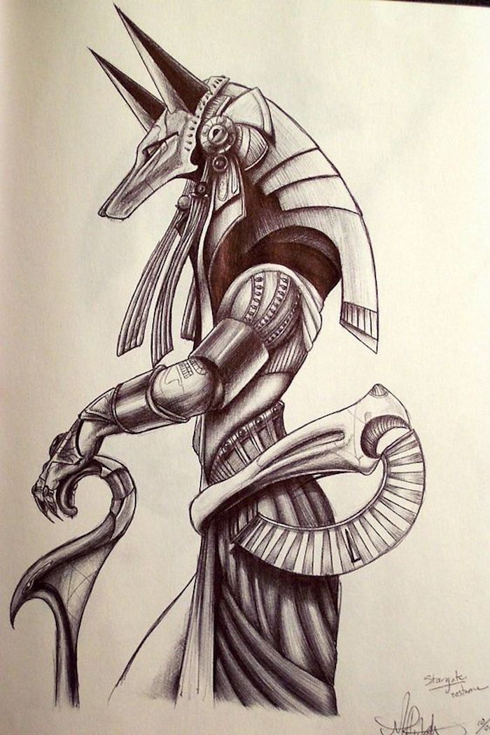 Tattoo avambraccio, disegno di un soldato egiziano, idea per un tatuaggio