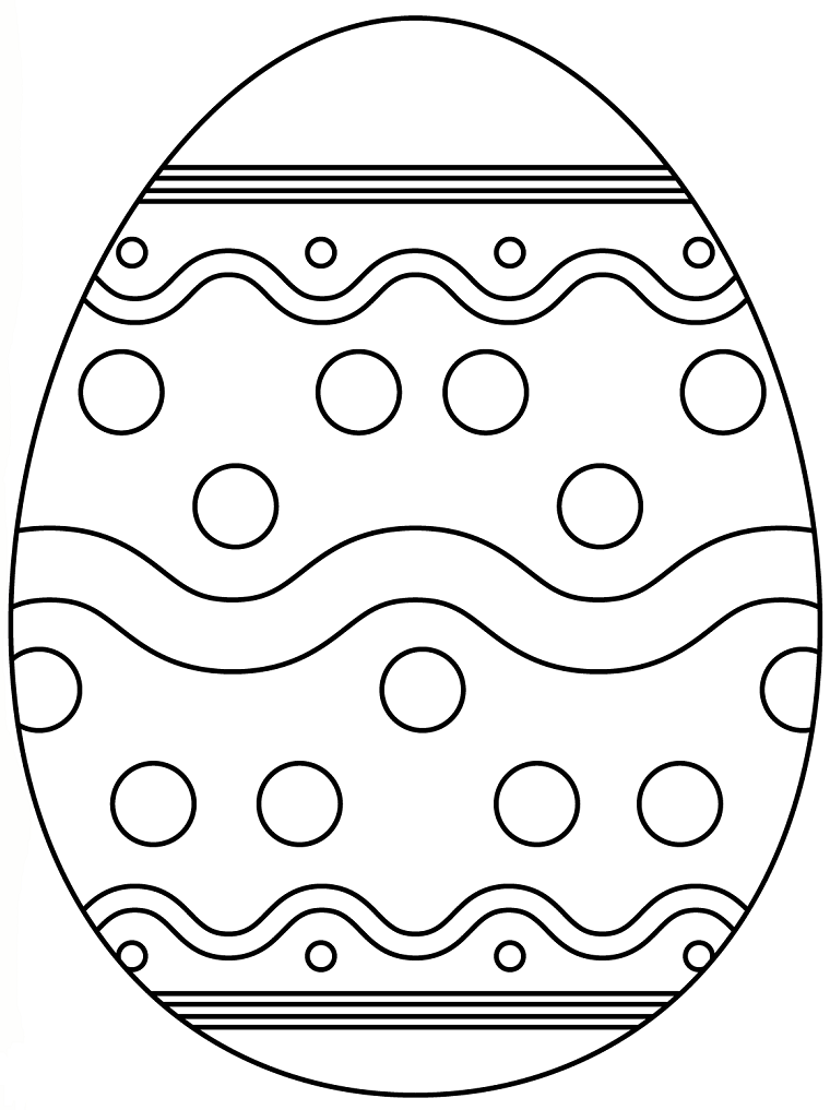 Disegni da colorare e stampare gratis, uovo con ornamenti
