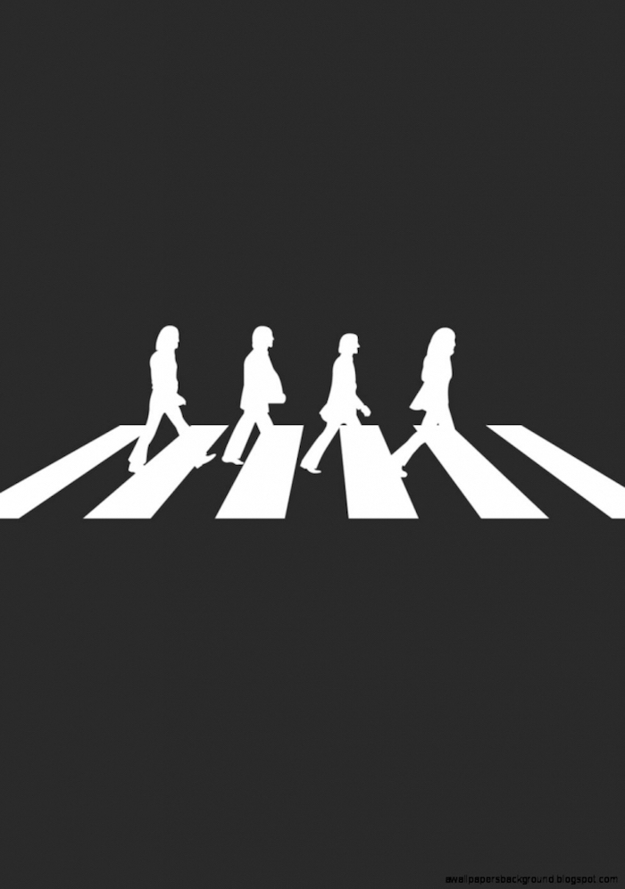 Silhouette dei Beatles, immagini sfondi tumblr, disegno striscia pedonale