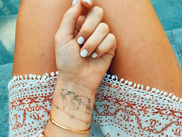 Tatuaggio mondo: la “sindrome di Wanderlust” sulla pelle!