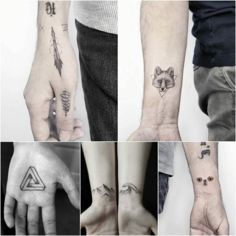 Tatuaggi simboli sul polso, tatuaggi significati profondi, tattoo sul palmo della mano