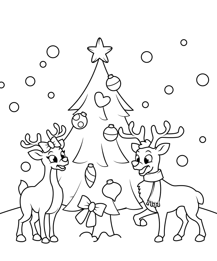 Albero Di Natale Grande Da Colorare