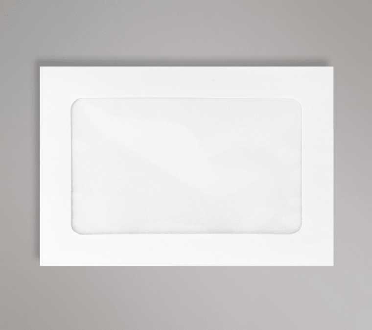 Busta di carta con finestra di foglio trasparente, buste per occasioni speciali