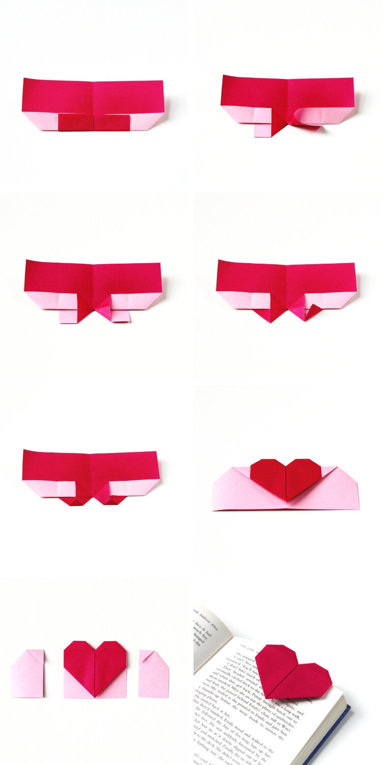 Tutorial origami cuore con foglio rosso, regali per lui san valentino fai da te