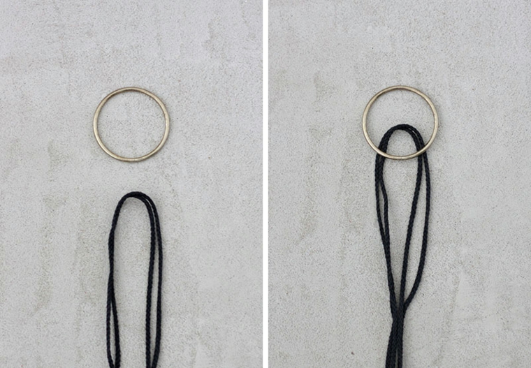 Matches21 Anello In Metallo Nero Per Decorazioni Fai Da Te, Diametro 40 Cm, 1 Pezzo