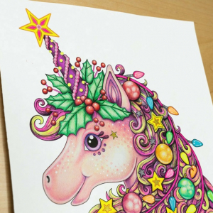 50 disegni di Unicorno da colorare per bambini e adulti!