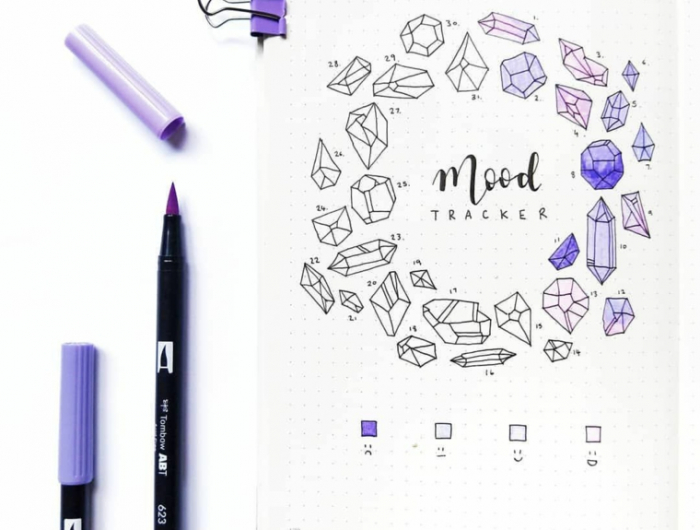Bullet journal idee per la decorazione, organizzazione e planner con disegni!