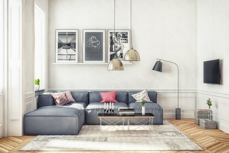 Tende Oscuranti Nordic Style Amidoudou - Verde Chiaro Con Sottili Luci Dorate - 2 Pannelli 140x260 Cm - Tessuto Strutturato Pesante, Occhielli Metallici Dorati