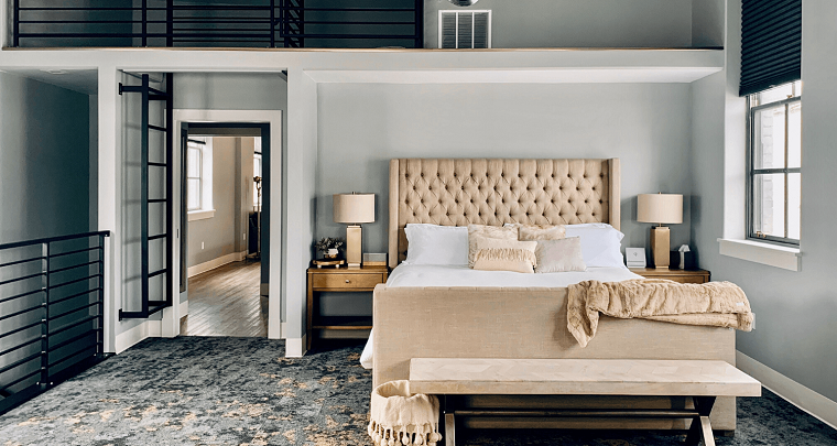 colori pareti camera da letto 2021 pittura tonalità chiara mobili beige