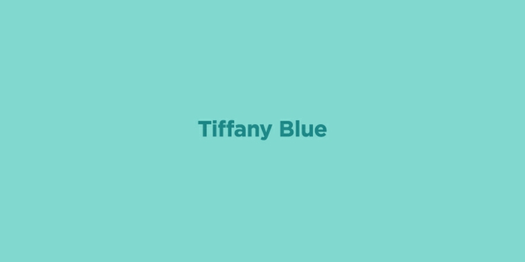 colore nuance tiffany abbinamento tonalità verde e blu