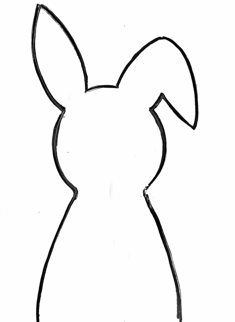 sagoma di un coniglio pasquale come disegnare un coniglietto di pasqua
